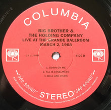 Load image into Gallery viewer, Big Brother &amp; The Holding Company featuring Janis Joplin : Live At The Grande Ballroom, Detroit, Michigan, March 2, 1968 (LP, RSD)
