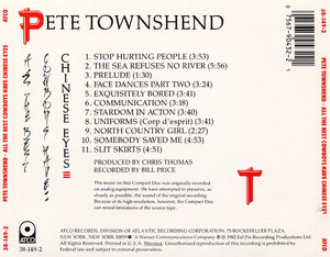 Pete Townshend : All The Best Cowboys Have Chinese Eyes (CD, Album, RE)