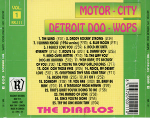 The Diablos : Motor-City Detroit Doo-Wops Vol. 1 (CD, Comp)