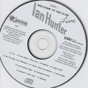 Ian Hunter : Welcome To The Club Live (2xCD, Album, RE)