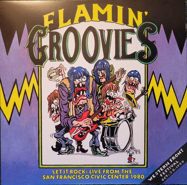 The Flamin' Groovies : Let It Rock: Live From The San Francisco Civic Center 1980 (LP, Album, RSD, Ltd, RM, Ora)