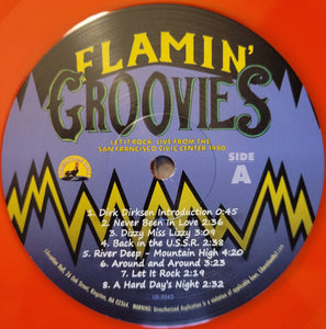 The Flamin' Groovies : Let It Rock: Live From The San Francisco Civic Center 1980 (LP, Album, RSD, Ltd, RM, Ora)