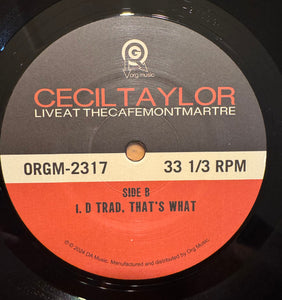 Cecil Taylor : Live At The Cafe Montmartre (2xLP, Album, RSD, RE)