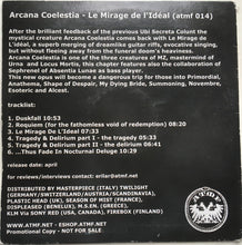 Load image into Gallery viewer, Arcana Coelestia : Le Mirage De L'Idéal (CD, Album, Promo)
