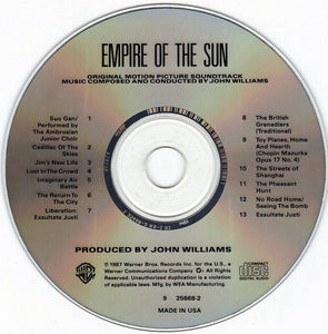 John Williams (4) : Empire Of The Sun (Original Motion Picture Soundtrack) (CD, Album, Spe)