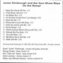 Load image into Gallery viewer, Junior Kimbrough And The Soul Blues Boys : Do The Rump! (CD, Album)
