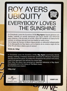 Buy Roy Ayers Ubiquity : Everybody Loves The Sunshine (Vinyl