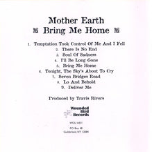 Load image into Gallery viewer, Mother Earth (4) : Bring Me Home (CD, RE)
