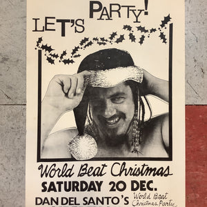 Dan Del Santo "World Beat Christmas" at Liberty Lunch (Poster)