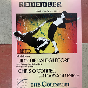 Beto Y Los Fairlanes & Jimmie Dale Gilmore at The Coliseum - 1989 (Poster)