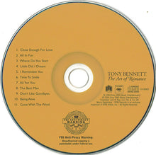 Load image into Gallery viewer, Tony Bennett : The Art Of Romance (CD, Album)
