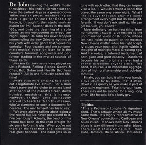 Dr. John : Trippin' Live (CD, Album)