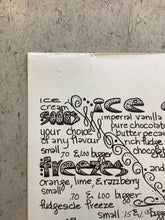 Load image into Gallery viewer, Nothing Strikes Back Ice Cream Menu - 1970s (Poster)
