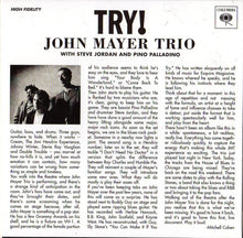 Load image into Gallery viewer, John Mayer Trio With Steve Jordan And Pino Palladino : Try! (Live In Concert) (CD, Album, Dig)

