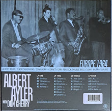 Load image into Gallery viewer, Albert Ayler With Don Cherry : Europe 1964 (4xLP, Comp, RE + Box, RSD, Ltd)

