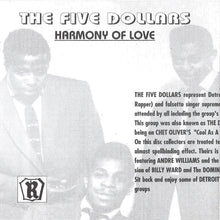 Load image into Gallery viewer, The Five Dollars : Motor-City Detroit Doo-Wops Vol. 3 (CD, Comp)
