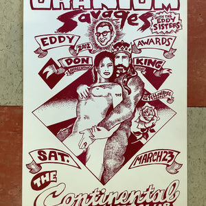 Uranium Savages at The Continental Club - 2002 (Poster)