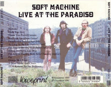 Load image into Gallery viewer, Soft Machine : Live At The Paradiso 1969 (CD, Album, RM)
