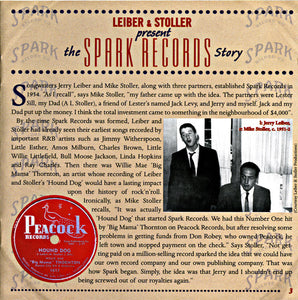 Various : Leiber & Stoller Present The Spark Records Story (CD, Comp, Mono)