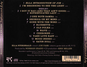 Ella Fitzgerald & Joe Pass : Sophisticated Lady (CD, Album)