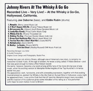 Johnny Rivers : At The Whisky A Go Go / Here We A Go Go Again! (CD, Comp)