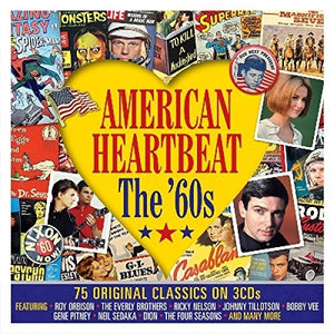 the album cover for American Heartbeat The 1960s / Various - American Heartbeat: The 1960s / Various