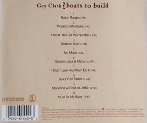 Guy Clark : Boats To Build (CD, Album)