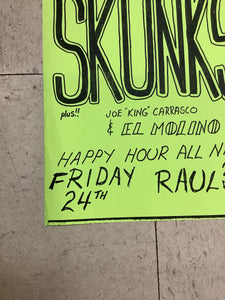 Skunks, Joe "King" Carrasco, and El Molino at Raul's (Poster)