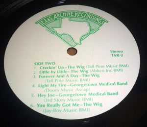 The Wig / The Georgetown Medical Band : Live At The Jade Room (LP, Comp)