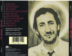 Pete Townshend : Empty Glass (CD, Album, RE, RM)