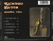 Load image into Gallery viewer, Richard Betts* : Highway Call (CD, Album, RE, RM)
