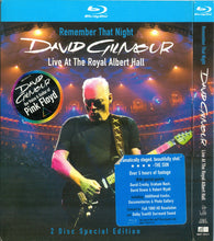 Load image into Gallery viewer, David Gilmour : Remember That Night (Live At The Royal Albert Hall) (2xBlu-ray, Multichannel, Sli)
