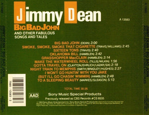 Jimmy Dean : Big Bad John And Other Fabulous Songs And Tales (CD, Album)