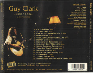 Guy Clark : Keepers (A Live Recording) (CD, Album)