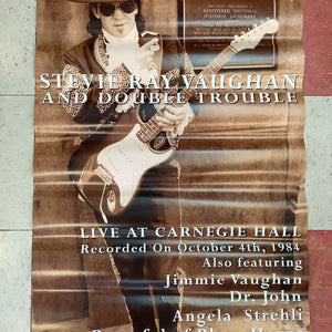 Stevie Ray Vaughan and Double Trouble "Live at Carnegie Hall" Promo - 1997 (Poster)