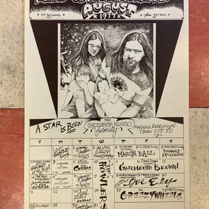 Soap Creek Saloon August Calendar - 1977 (Poster)