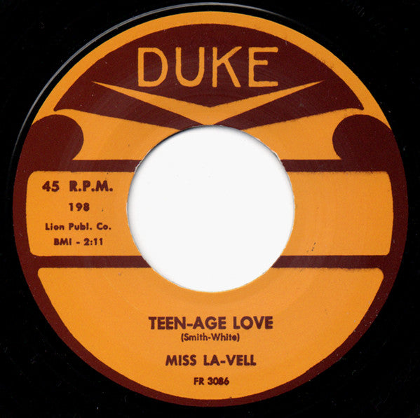 Miss LaVell : Teen-Age Love / Stop These Teardrops (7