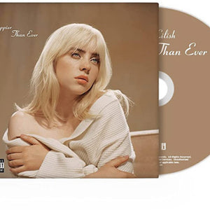 the album cover for Billie Eilish - Happier Than Ever