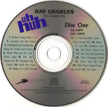 Load image into Gallery viewer, Ray Charles : His Greatest Hits (Uh-Huh) (2xCD, Comp, Club, RM)
