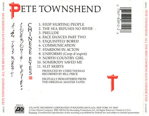 Pete Townshend : All The Best Cowboys Have Chinese Eyes (CD, Album, RE, RM)