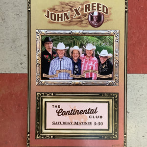 John X Reed at The Continental Club - 2019 (Poster)