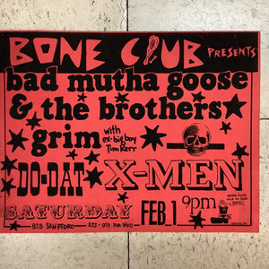 Bad Mutha Goose at Bone Club - 1986 (Poster)
