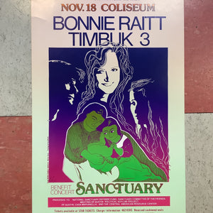 Bonnie Raitt and Timbuk 3 at The Coliseum - 1989 (Poster)