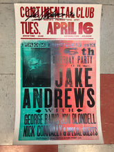 Load image into Gallery viewer, Jake Andrews at Continental Club - 1996 (Poster)
