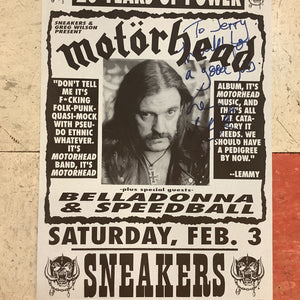 Motörhead at Sneakers - 1996 (Poster)