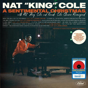 the album cover for Nat Cole  King - Sentimental Christmas With Nat King Cole & Friends