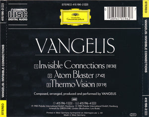 Vangelis : Invisible Connections (CD, Album)