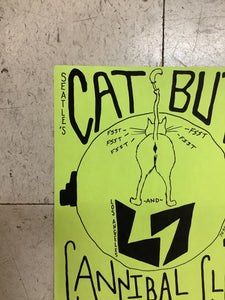 Cat Butt and L7 at Cannibal Club - 1989 (Poster)