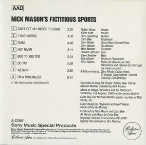 Nick Mason : Nick Mason's Fictitious Sports (CD, Album, RE, RM)