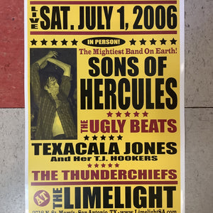 Sons of Hercules at The Limelight - 2006 (Poster)